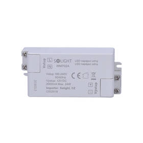 Napájecí zdroj Solight LED, 230V - 12V, 2A, 24W, IP20 bílý

 obrázek produktu 1 z 3