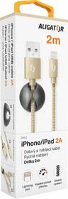 Kabel Aligator Premium USB/Lightning, 2m zlatý

 obrázek produktu 5 z 7