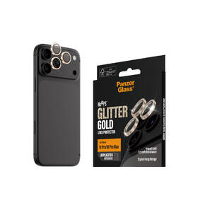 Tvrzené sklo PanzerGlass Hoops na Apple iPhone 18 Pro/Pro Max třpytivě zlaté černé

 obrázek produktu 2 z 4