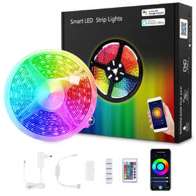 LED pásek iQtech SmartLife WL007 Music, Wi-Fi LED RGBW 150 LED, 5 m 

 obrázek produktu 2 z 7