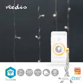 Vánoční osvětlení Nedis SmartLife LED, Wi-Fi, Teplá bílá, 200 LED, 3 m, Android / IOS 

 obrázek produktu 1 z 8