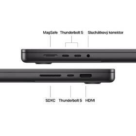 Notebook Apple CTO 16" s nanotexturou M4 Max 16× CPU 40× GPU, 128 GB, 1 TB - vesmírně černý CZ 
