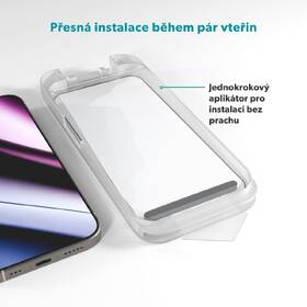 Tvrzené sklo Epico ImpactCeramic Glass 3D Ultra s aplikátorem na Apple iPhone 17 Pro 

 obrázek produktu 6 z 6