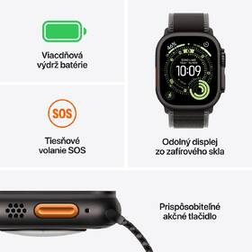 Chytré hodinky Apple GPS + Cellular 49mm přírodní titan - přírodní titanový milánský tah - L 

 obrázek produktu 7 z 11