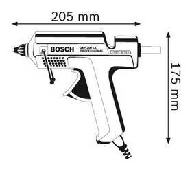 Tavná pistole Bosch Professional GKP 200 CE, 0601950703 

 obrázek produktu 2 z 3