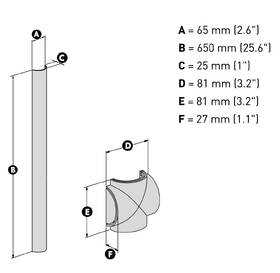 Lišta Meliconi Cable Cover 65 Maxi, kryt kabeláže bílá

 obrázek produktu 3 z 3
