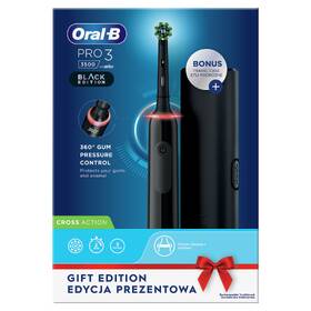 Zubní kartáček Oral-B 3500 Cross Action Black + cestovní pouzdro 

 obrázek produktu 7 z 7