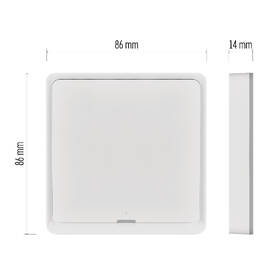 Vypínač EMOS GoSmart IP-2001ZW, ZigBee 3.0, 1-tlačítkový bílý

 obrázek produktu 7 z 8