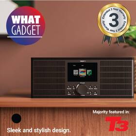 Internetový radiopřijímač Majority Peterhouse Graduate černá barva
