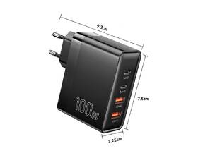 Nabíječka do sítě Essager Multi Charge 100W, 2x USB-C, 2x USB-A černá

 obrázek produktu 4 z 10