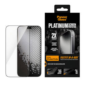 Tvrzené sklo PanzerGlass Platinum na Apple iPhone 18 Pro Max/17 Pro Max s bezprašným instalačním boxem černé

 obrázek produktu 4 z 6
