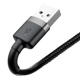 Kabel Baseus Cafule USB/Lightning, 1m černý/šedý

 obrázek produktu 3 z 10