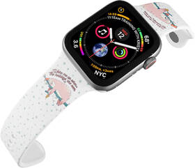 Řemínek Mi-Band na Apple Watch 42/44/45/49 mm - motiv Vzbuďte mě až svátky skončí, bílý 

 obrázek produktu 3 z 3