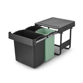Odpadkový koš na tříděný odpad Brabantia Sort&Go, dark grey 

 obrázek produktu 5 z 15
