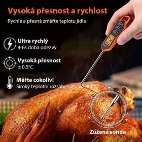 Teploměr do masa ThermoPro TP-01H oranžový

 obrázek produktu 1 z 6