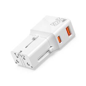 Cestovní adaptér Mobile Origin Travel adapter 25W, EU/US/UK/AU bílý

 obrázek produktu 1 z 7