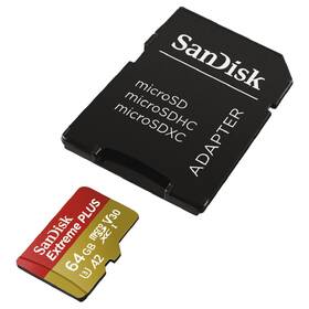 Paměťová karta SANDISK 64GB A2 C10 V30 UHS-I (170R/90W) + adapter 

 obrázek produktu 1 z 3