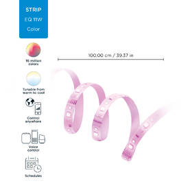 LED pásek WiZ LED Lightstrip 1m Extention 

 obrázek produktu 3 z 11