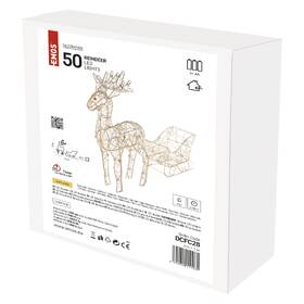 LED dekorace EMOS 50 LED sobí spřežení, 47 cm, 3x AA, vnitřní, teplá bílá 

 obrázek produktu 7 z 7