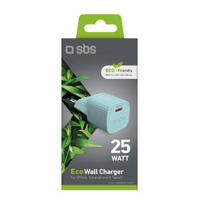 Nabíječka do sítě SBS Eco 1x USB-C, 25 W, PD modrá

 obrázek produktu 1 z 2