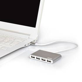 USB Hub PORT CONNECT USB-A, 4x USB 2.0 šedý

 obrázek produktu 2 z 3