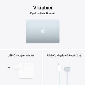 Notebook Apple CTO 13" M4 10× GPU, 24GB, 2TB, CZ - blankytně modrý 
