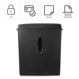 Skartovač Hama Safe X100CD, křížový řez, 10 listů, P4 černý

 obrázek produktu 2 z 4