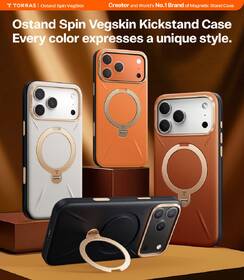 Kryt na mobil Torras Ostand Q3 Vegskin na Apple iPhone 17 Pro Max černý

 obrázek produktu 7 z 7