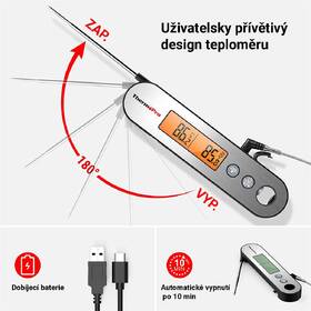 Teploměr do masa ThermoPro TP-610 stříbrný

 obrázek produktu 1 z 6
