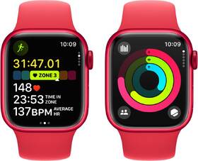 Chytré hodinky Apple GPS 41mm pouzdro z hliníku (PRODUCT)RED - (PRODUCT)RED sportovní řemínek - S/M 

 obrázek produktu 7 z 9