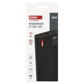 Powerbanka EMOS NTBF30, 27000 mAh, 100W černá

 obrázek produktu 13 z 16