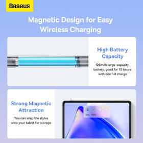Stylus Baseus Smooth Writing 2 s bezdrátovým nabíjením bílý

 obrázek produktu 15 z 17