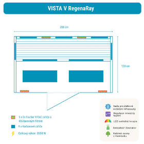 Infrasauna Belatrix Vista V RegenaRay 

 obrázek produktu 13 z 13