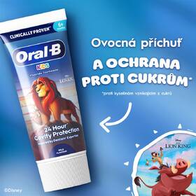 Dětská zubní pasta Oral-B Pro-Kids Lví král, 60 ml 

 obrázek produktu 5 z 7