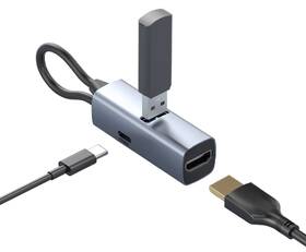 USB Hub Mobile Origin 3in1 CompactHub HB1 šedý

 obrázek produktu 2 z 10