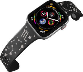 Řemínek Mi-Band na Apple Watch 42/44/45/49 mm - motiv Znamení zvěrokruhu Štír, černý 

 obrázek produktu 3 z 3