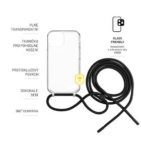 Kryt na mobil FIXED Pure Neck s černou šňůrkou na krk na Apple iPhone 7/8/SE (2020/2022) průhledný

 obrázek produktu 4 z 7