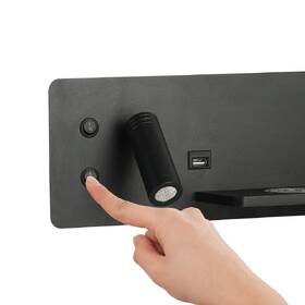 Bodové svítidlo IMMAX LED Be PREPARE 4v1 s Qi nabíjením, USB, varianta pravá černé

 obrázek produktu 5 z 8
