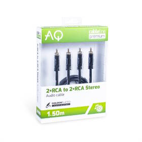 Kabel AQ 2xRCA/2xRCA, M/M, 1,5 m černý

 obrázek produktu 1 z 1
