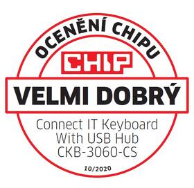 Klávesnice Connect IT CKB-3060-CS s USB hubem, CZ/SK layout černá

 obrázek produktu 1 z 7