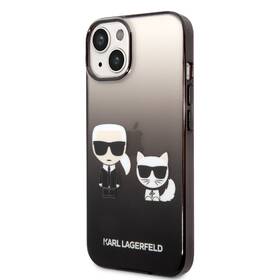 Kryt na mobil Karl Lagerfeld Gradient Karl and Choupette na Apple iPhone 14 černý

 obrázek produktu 1 z 4