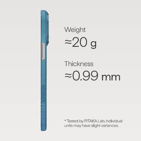 Kryt na mobil Pitaka Ultra-Slim Lucid Blue na Apple iPhone 17 Pro modrý

 obrázek produktu 8 z 8