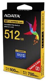 Paměťová karta ADATA Premier Extreme MicroSDXC 512GB SD7.1, U3 (800R/700W) modrá

 obrázek produktu 3 z 3
