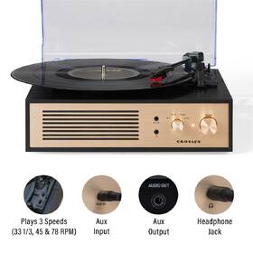 Gramofon Crosley Miles černý/zlatý

 obrázek produktu 8 z 10