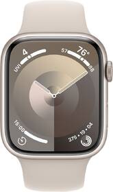 Chytré hodinky Apple GPS 45mm pouzdro z hvezdně bílého hliníku - hvězdně bílý sportovní řemínek - S/M 

 obrázek produktu 1 z 9