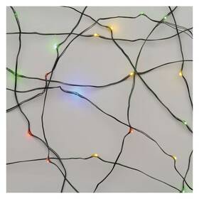 Vánoční osvětlení EMOS 75 LED, 7,5m, řetěz zelený (miniaturní), vícebarevná, časovač, i venkovní použití 

 obrázek produktu 2 z 7