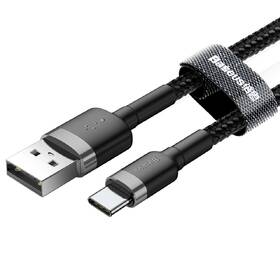 Kabel Baseus Cafule USB/USB-C, 3A, 1m černý/šedý

 obrázek produktu 2 z 4