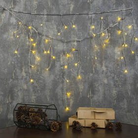 Vánoční osvětlení ColorWay vnitřní, 100 LED, 3× 0,6m, IP20, USB, teplá bílá 

 obrázek produktu 10 z 12