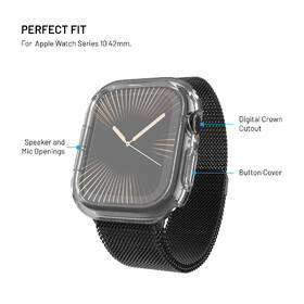 Ochranné pouzdro FIXED Pure Watch na Apple Watch 10 42 mm průhledné

 obrázek produktu 3 z 7