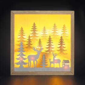 LED dekorace Solight 3D dřevěná,12x LED, 2x AA, (25cm) dřevo

 obrázek produktu 5 z 8